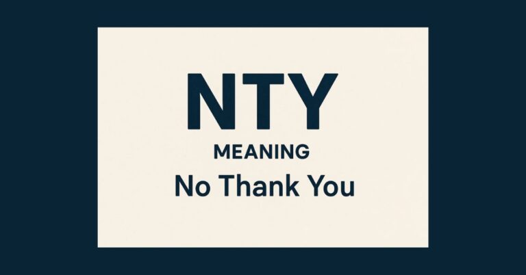 What Does NTY Mean in Text?