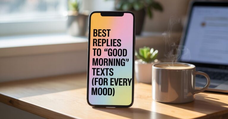 Best Replies to “Good Morning” Texts (For Every Mood)
