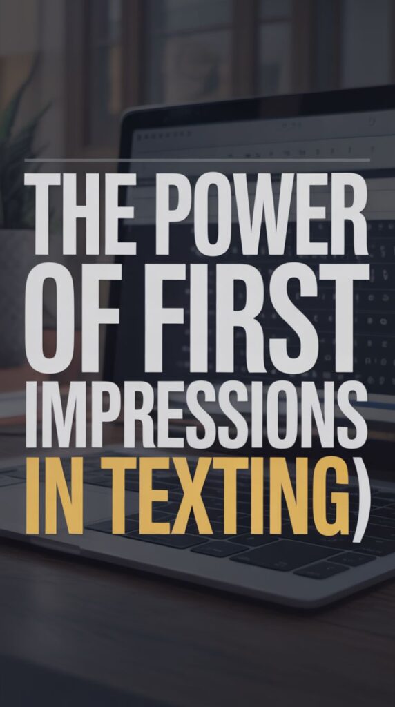 The Power of First Impressions in Texting