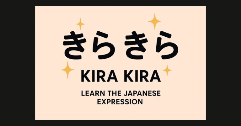 What Does Kira Kira Mean? Learn the Japanese Expression