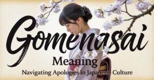 The Essential Guide to Gomenasai Meaning: Navigating Apologies in Japanese Culture