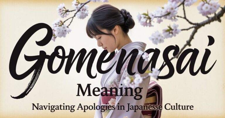 The Essential Guide to Gomenasai Meaning: Navigating Apologies in Japanese Culture
