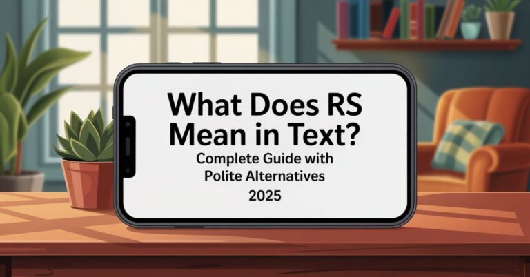 What Does RS Mean in Text? Complete Guide with Polite Alternatives 2025