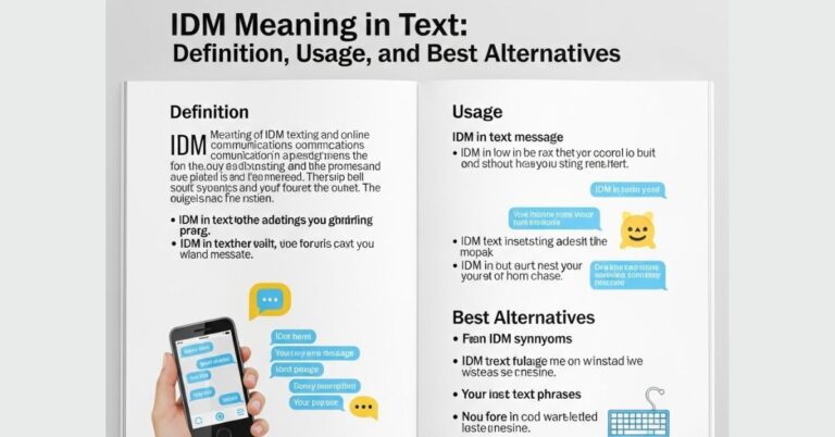 IDM Meaning in Text: Definition, Usage, and Best Alternatives
