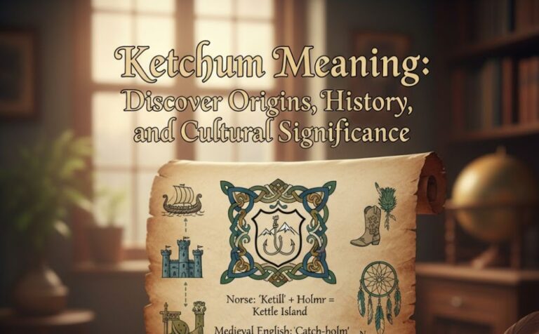 Ketchum Meaning: Discover Origins, History, and Cultural Significance