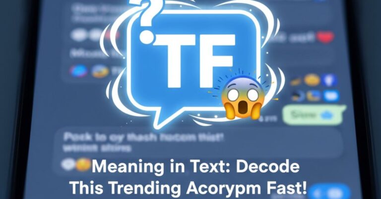TF Meaning in Text: Decode This Trending Acronym Fast! 😳💬