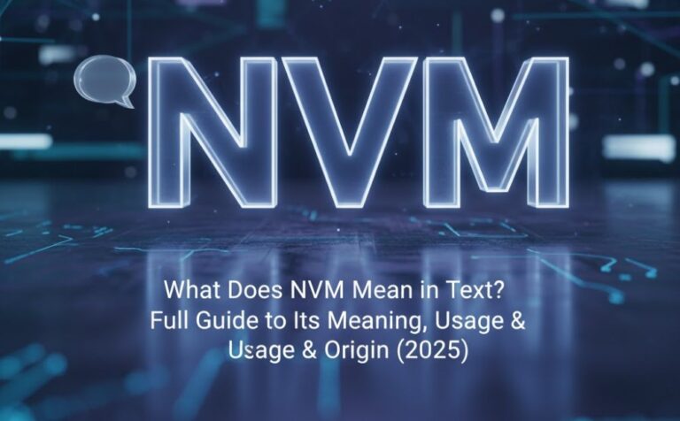What Does NVM Mean in Text? Full Guide to Its Meaning, Usage & Origin (2025)