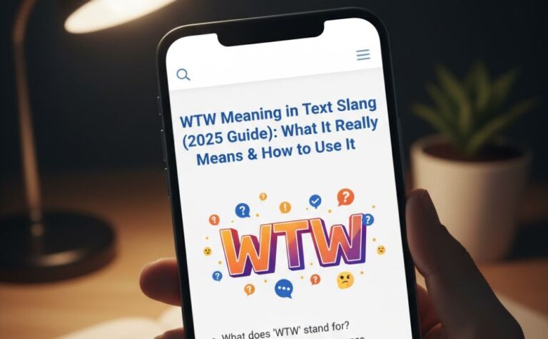 WTW Meaning in Text Slang (2025 Guide): What It Really Means & How to Use It