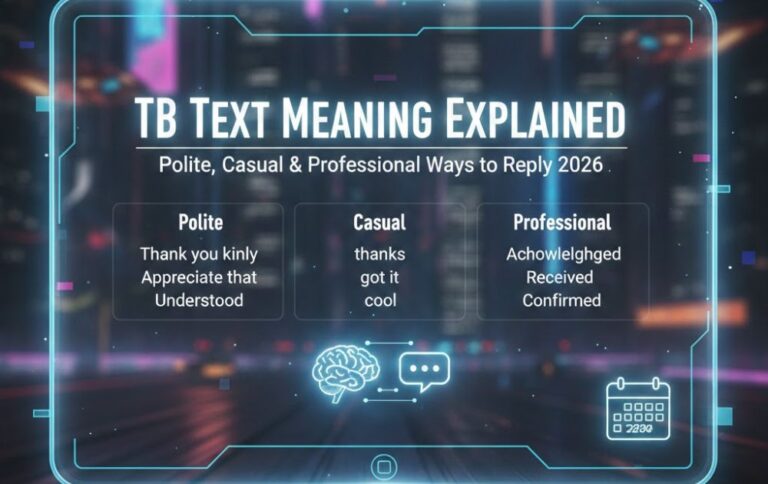 TB Text Meaning Explained: Polite, Casual & Professional Ways to Reply 2026