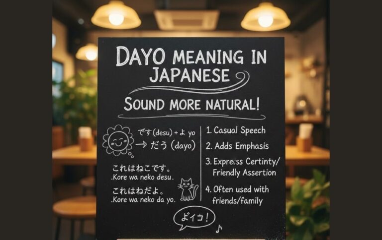 Dayo Meaning in Japanese: Sound More Natural