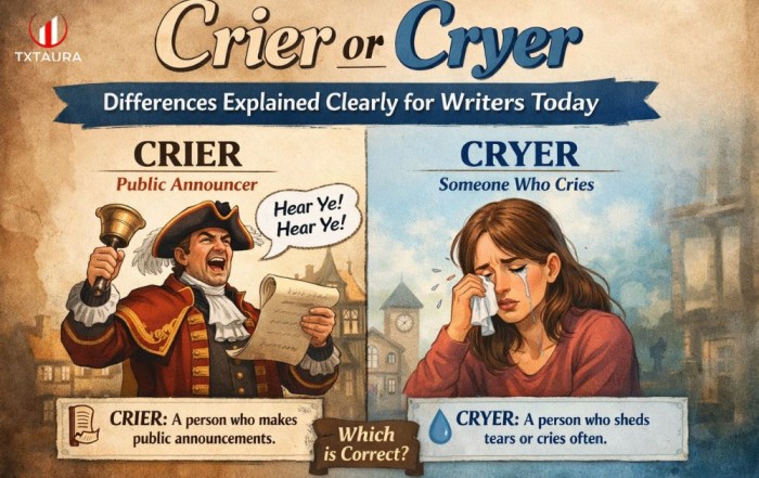 Crier or Cryer Differences Explained Clearly for Writers Today
