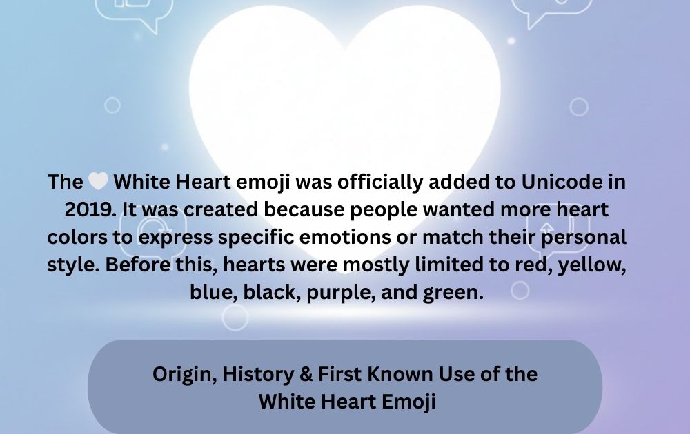 Origin, History & First Known Use of the White Heart Emoji
