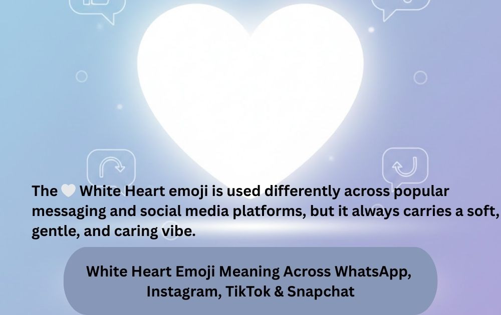 White Heart Emoji Meaning Across WhatsApp, Instagram, TikTok & Snapchat