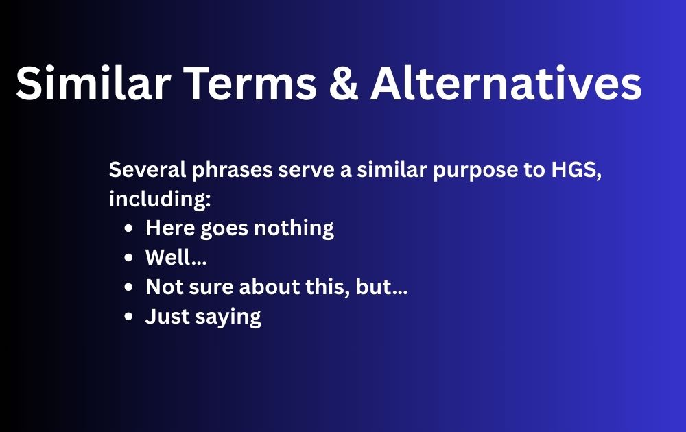 Similar Terms & Alternatives